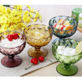 Solid Color Dessert Glass Ice Cream Bowl